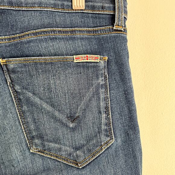 Hudson Krista Super Skinny Crop With Release Hem Jeans Blue 29 - Picture 8 of 10